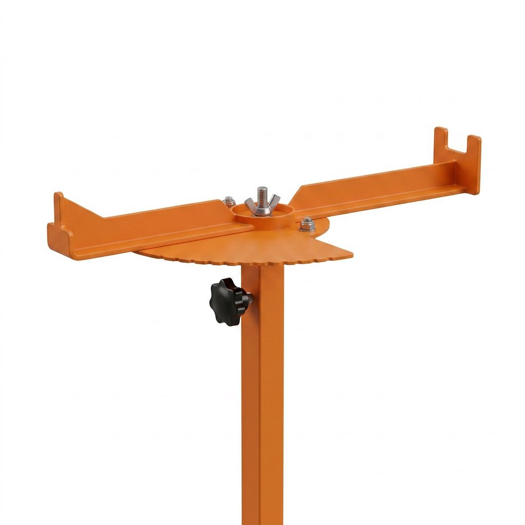 Trench Pointer detail — compass half-plate and sighting assembly